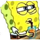 Bob Esponja observando