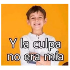 Y la culpa no era mía