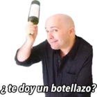 ¿Te doy un botellazo?