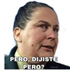 Pero, dijiste, pero?