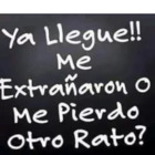 ¡Ya Llegué! Extrañaron o Me Pierdo Otro Rato?