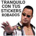 Tranquilo con tu stickers robados