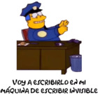 Voy a escribir en mi máquina de escribir invisible