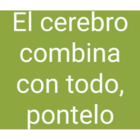 El cerebro combina con todo, póntelo