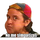 No me simpatizas