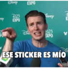 Ese sticker es mío