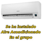 Se ha instalado aire acondicionado en el grupo