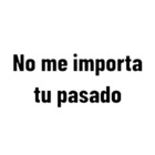 No me importa tu pasado