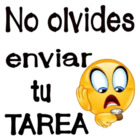 No olvides enviar tu tarea