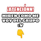¡ATENCIÓN! Miren como me voy del grupo: v