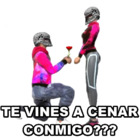 Te vines a cenar conmigo???