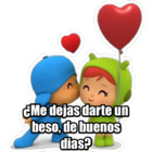 ¿Me dejas darte un beso, de buenos dias?