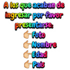 A los que acaban de ingresar por favor presentarse: foto, nombre, edad y país