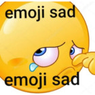 Emoji sad,  emoji sad