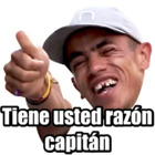 Tiene usted razón capitán