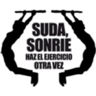 Suda, sonríe haz el ejercicio otra vez