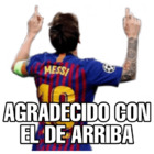 Agradecido con el de arriba