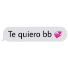 Te quiero bb