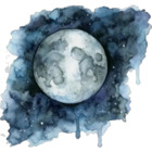Acuarela lunar