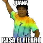 JUANA PASA EL FIERRO