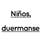 Niños duérmanse