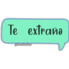 Te extraño