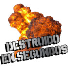 Destruido en segundos