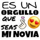 Es un orgullo que seas mi novia