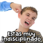 Estas muy indisciplinado
