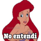 No entendí