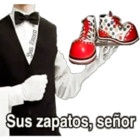 Sus zapatos, señor