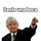 Denle una beca