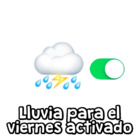 Lluvia para el viernes activado