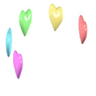 Corazones flotantes