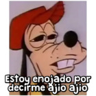 Estoy enojado por decirme ajio ajio