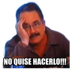 NO QUISE HACERLO!!!