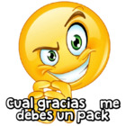 Cual gracias me debes un pack