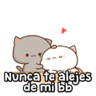 Nunca te alejes de mi bb