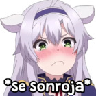 *se sonroja*