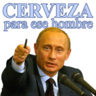 CERVEZA para ese hombre
