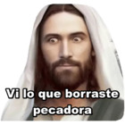 Vi lo que borraste pecadora