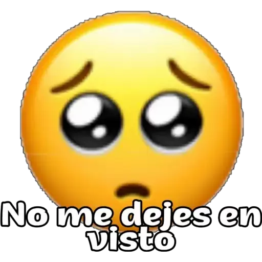 No me, dejes en visto Sticker de WhatsApp DescargarStickers