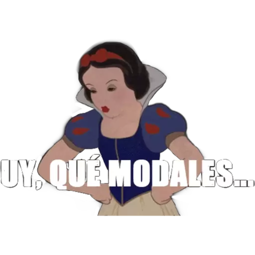 UY, QUE MODALES... Sticker de WhatsApp DescargarStickers