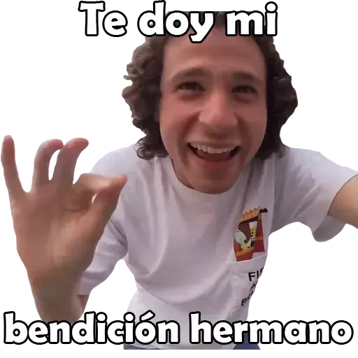 Te doy mi bendición hermano Sticker de WhatsApp DescargarStickers