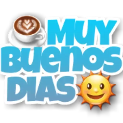 Muy buenos días Sticker de WhatsApp DescargarStickers