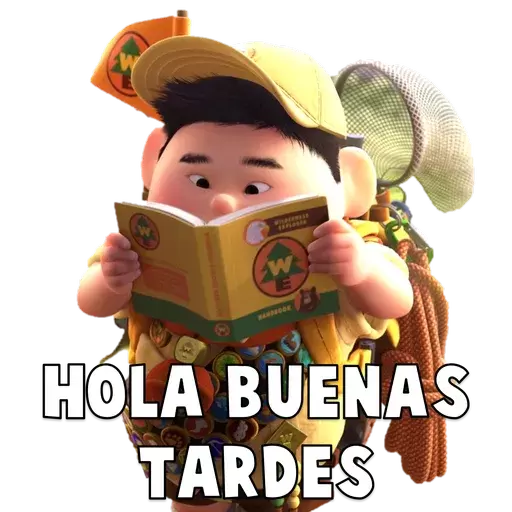 HOLA BUENAS TARDES Sticker de WhatsApp DescargarStickers