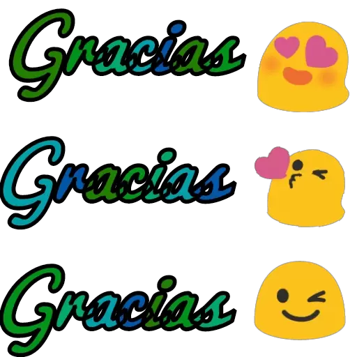 Gracias, Gracias, Gracias Sticker de WhatsApp DescargarStickers