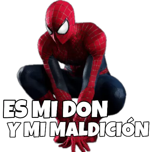 Es mi don y mi maldición Sticker de WhatsApp DescargarStickers