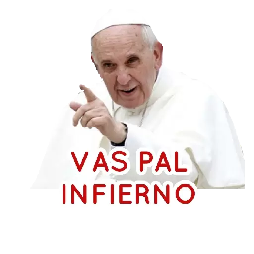 Vas pal infierno Sticker de WhatsApp DescargarStickers