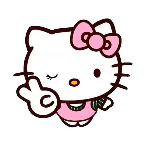 Hello kitty Sticker de WhatsApp DescargarStickers